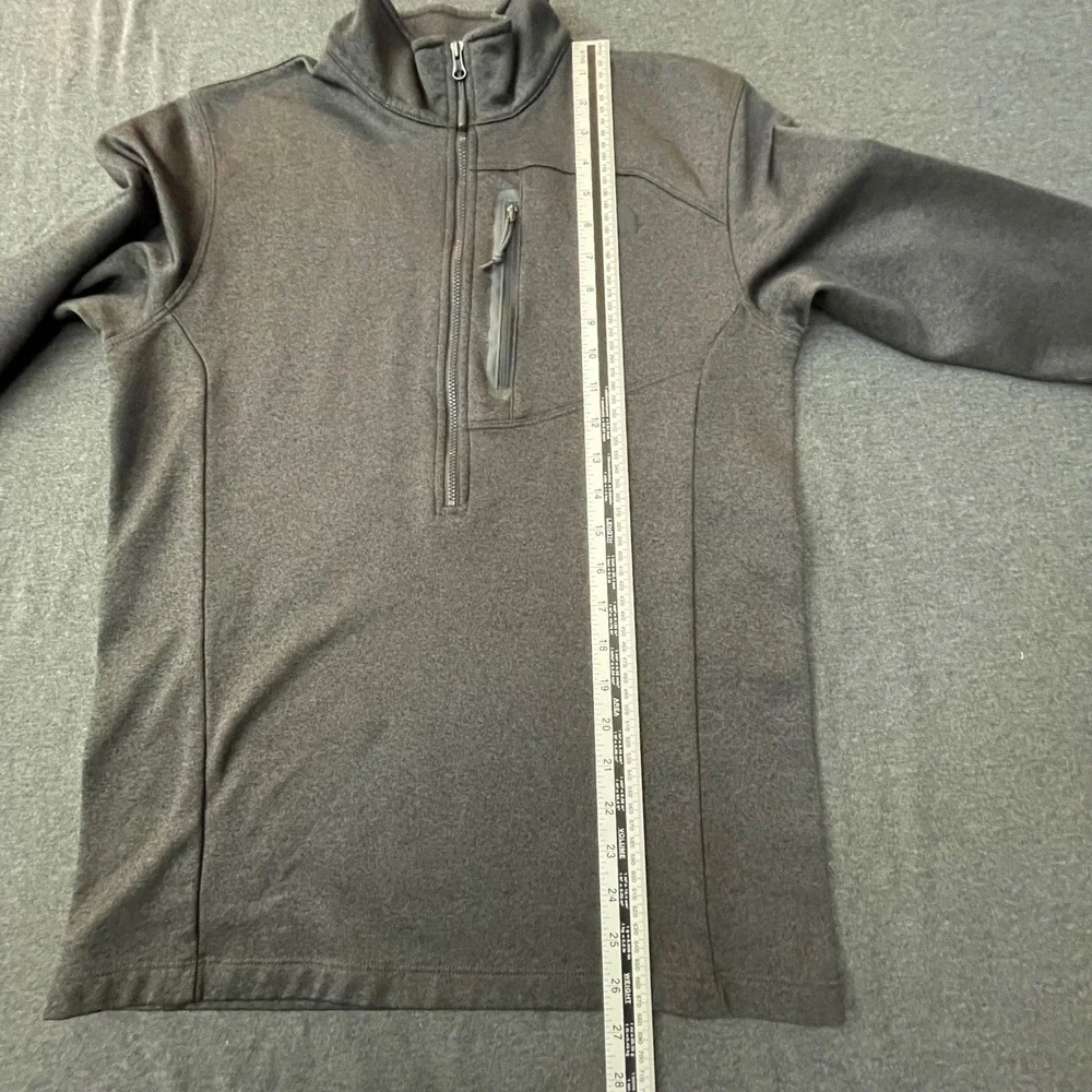 The North Face Men's M/M‎ Charcoal Grey Fleece 1/4 Zip Pullover Sweater